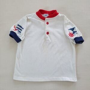 Vintage Oshkosh Nautical Shirt 2t